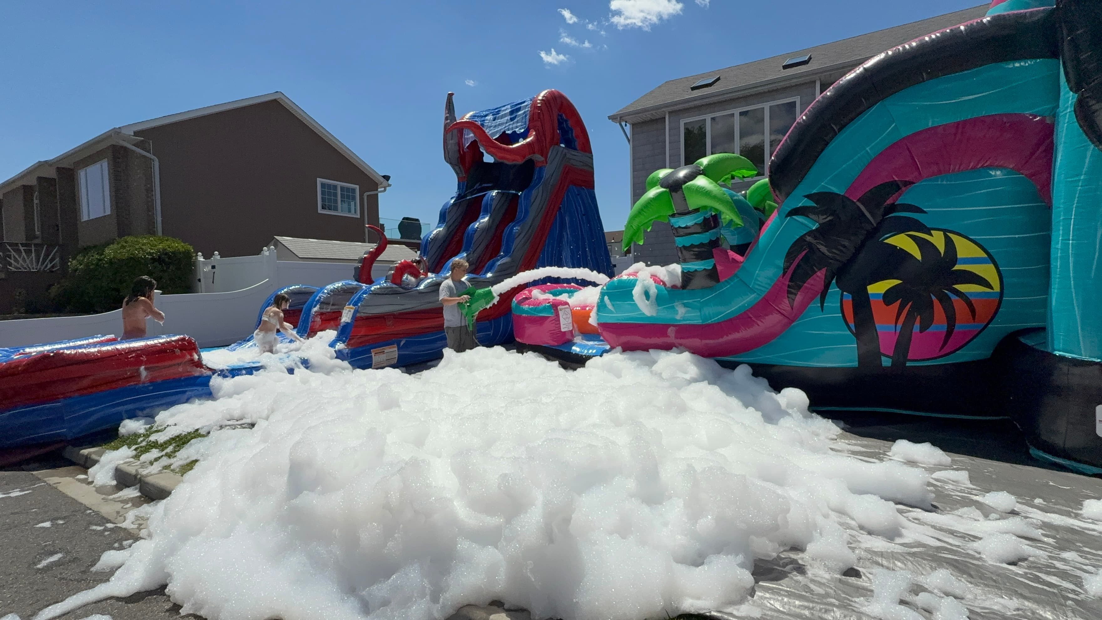 A Bounce LI rental set up at a real party