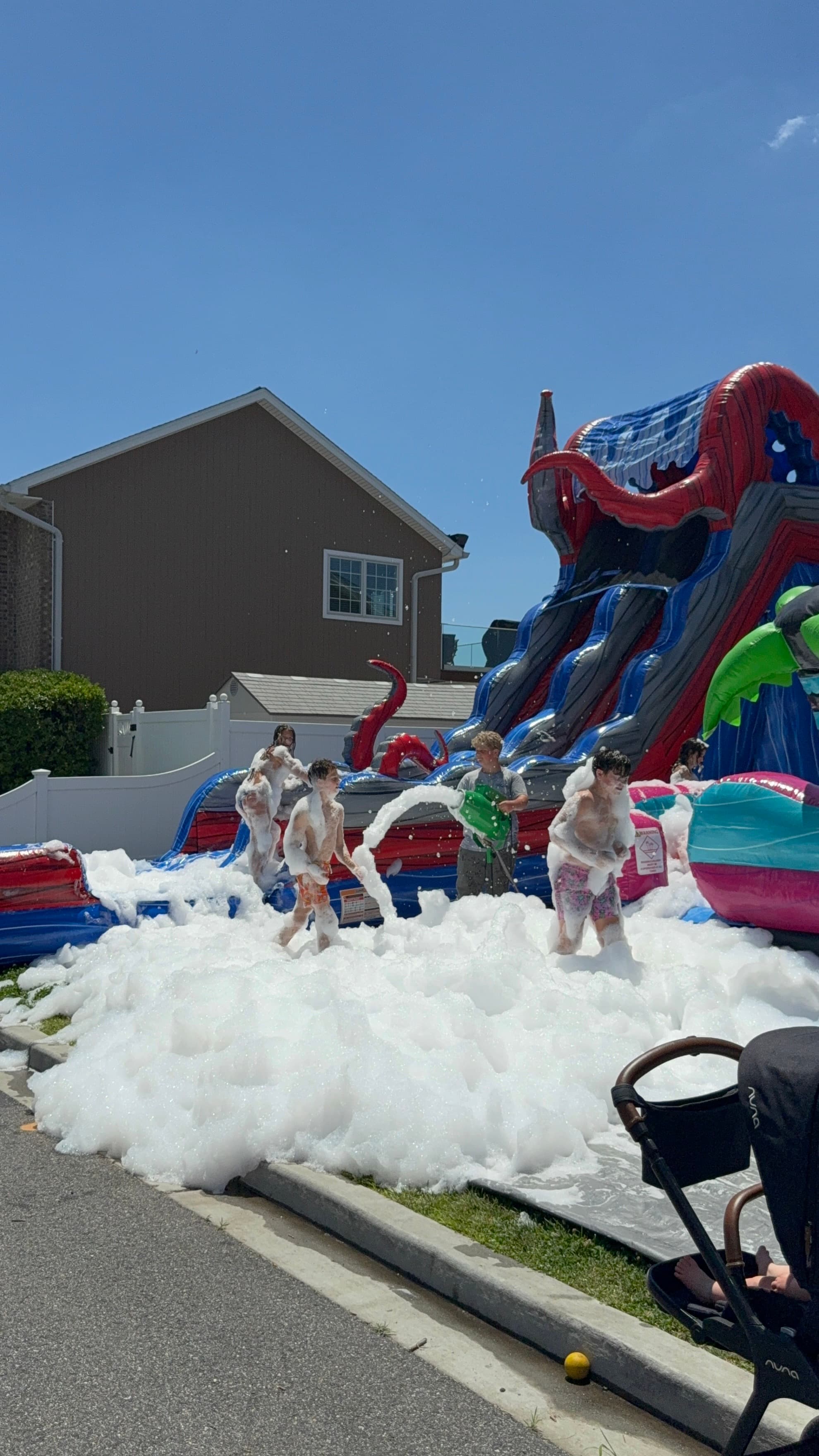 A Bounce LI rental set up at a real party
