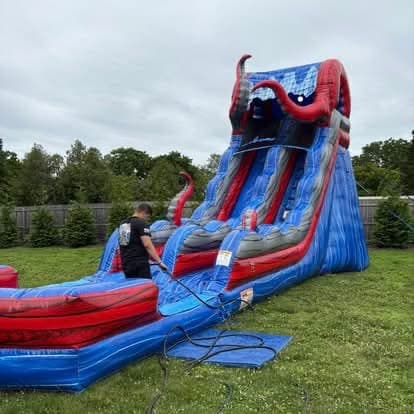 A Bounce LI rental set up at a real party