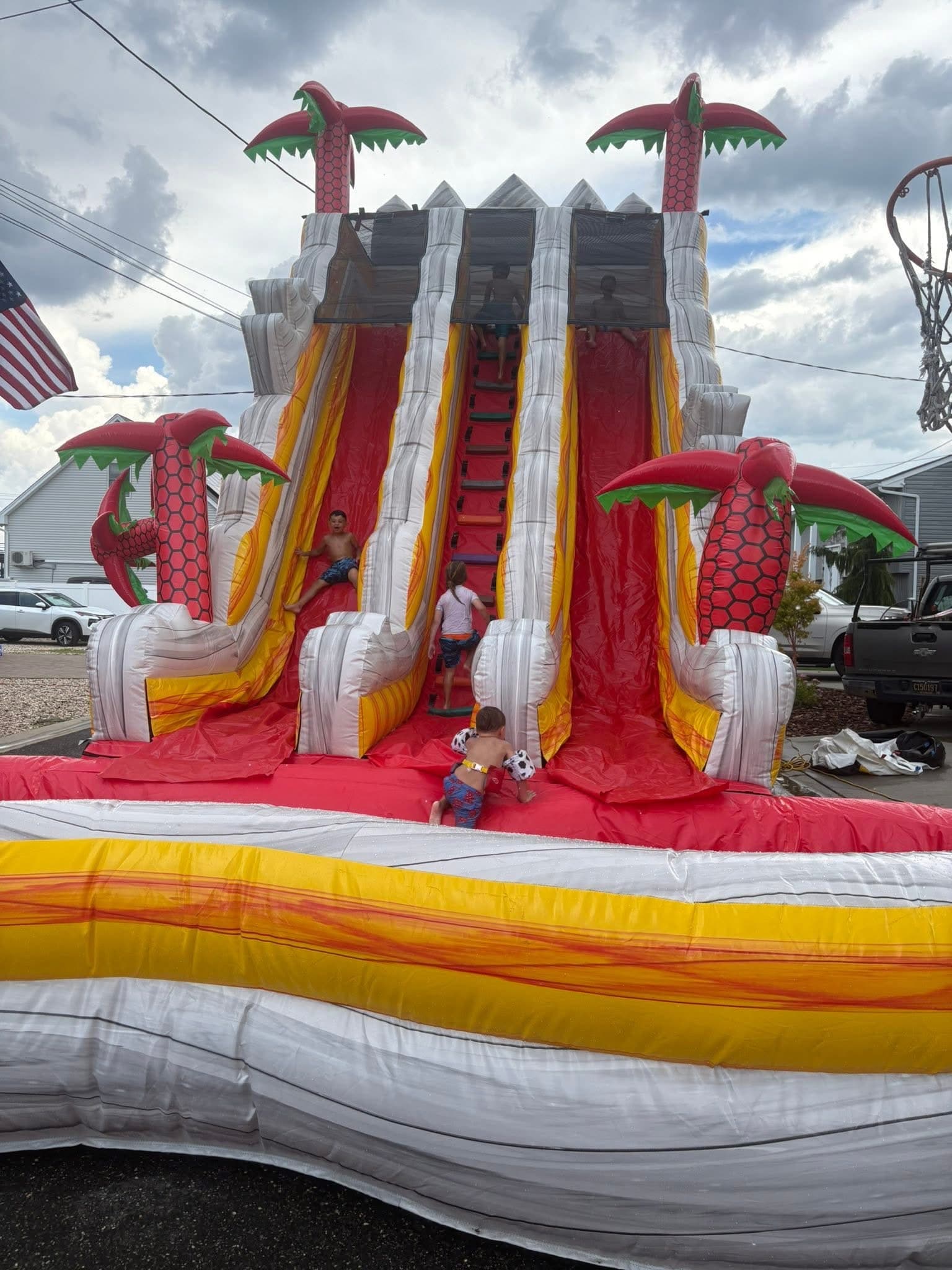 A Bounce LI rental set up at a real party