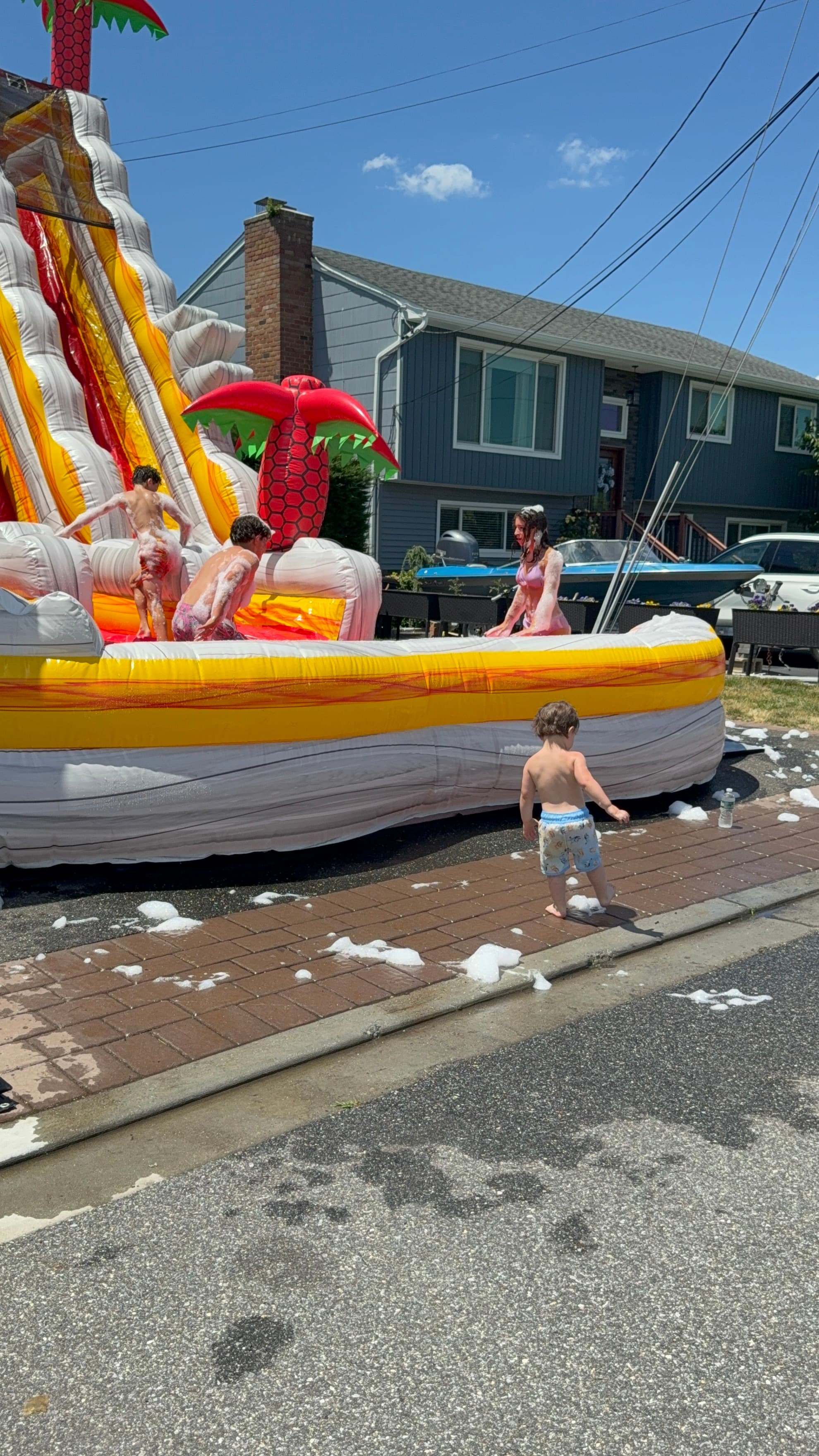 A Bounce LI rental set up at a real party